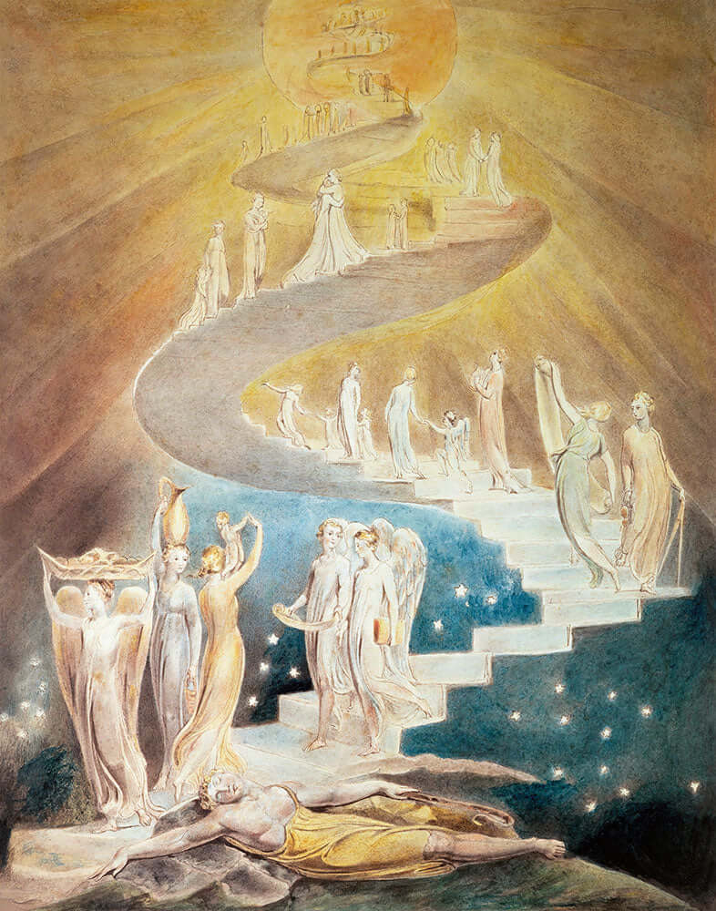 Jacob's Ladder by William Blake - Art Print - Zapista