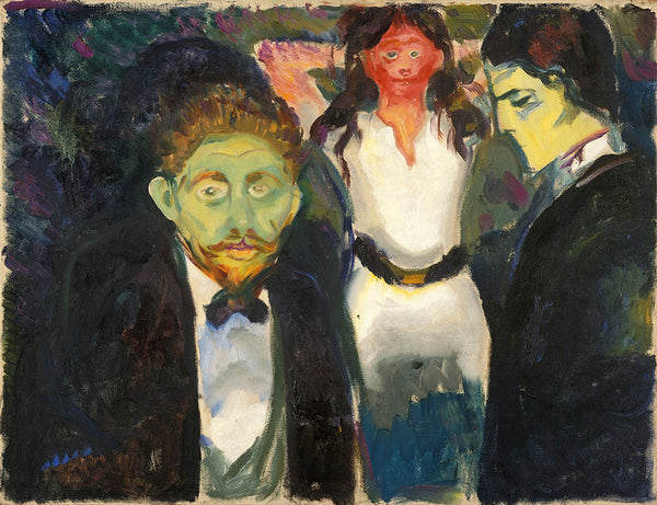 Jealousy by Edvard Munch - Art Print - Zapista