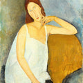 Jeanne Hébuterne by Amedeo Modigliani - Art Print - Zapista