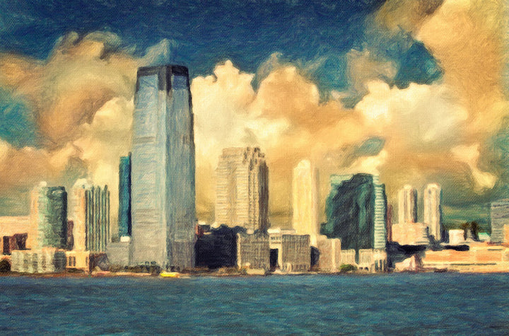Jersey City Skyline - Art Print - Zapista