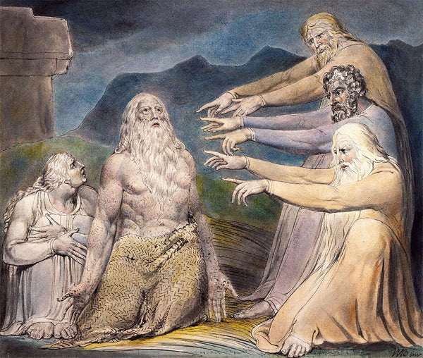 Job Rebuked by His Friends by William Blake - Art Print - Zapista