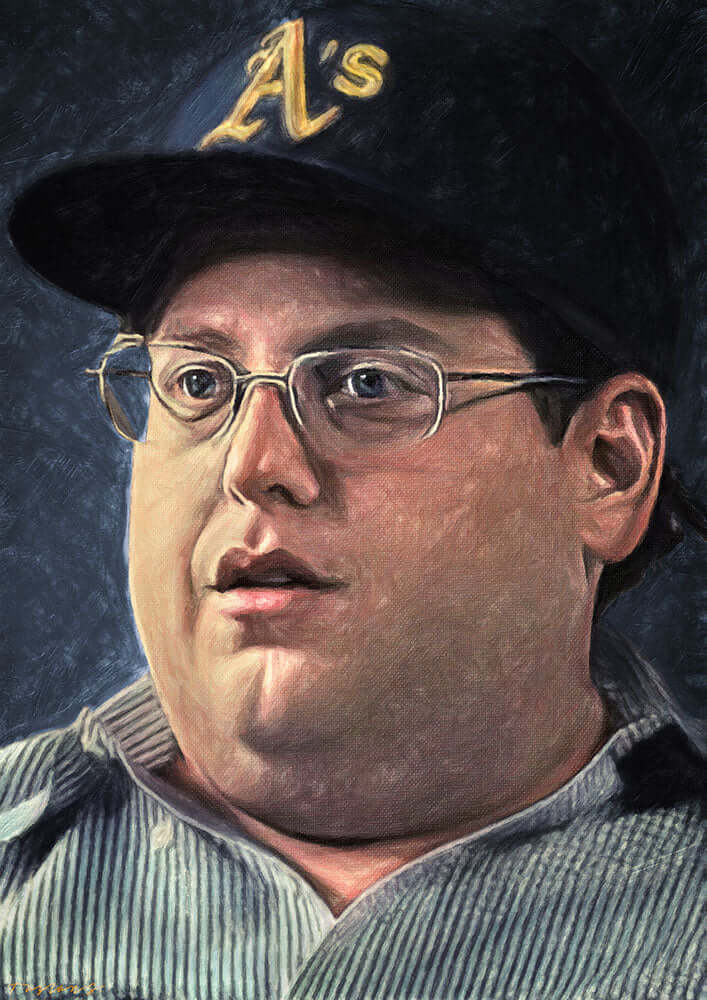 Jonah Hill as Peter Brand - Art Print - Zapista