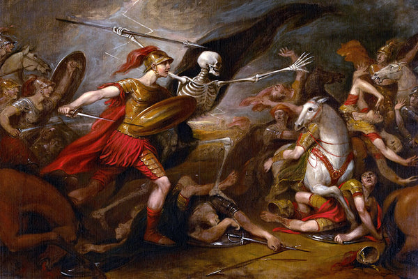 Joshua at the Battle of Ai - Attended by Death by John Trumbull - Art Print - Zapista
