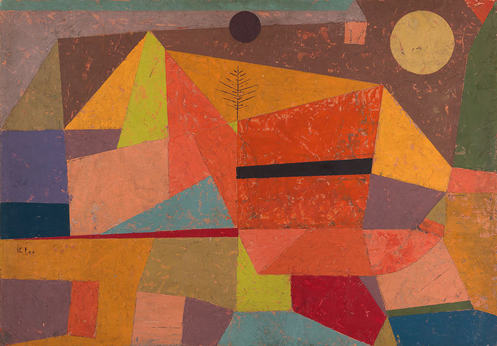 Joyful Mountain Landscape by Paul Klee - Art Print - Zapista