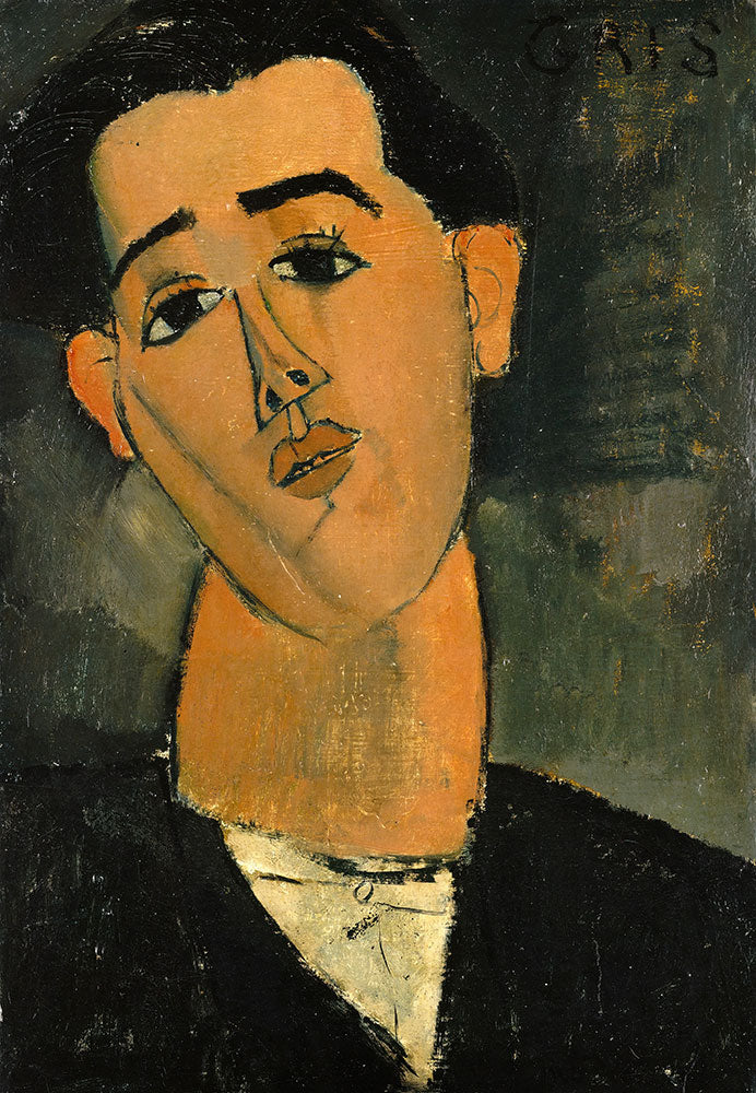 Juan Gris by Amedeo Modigliani - Art Print - Zapista