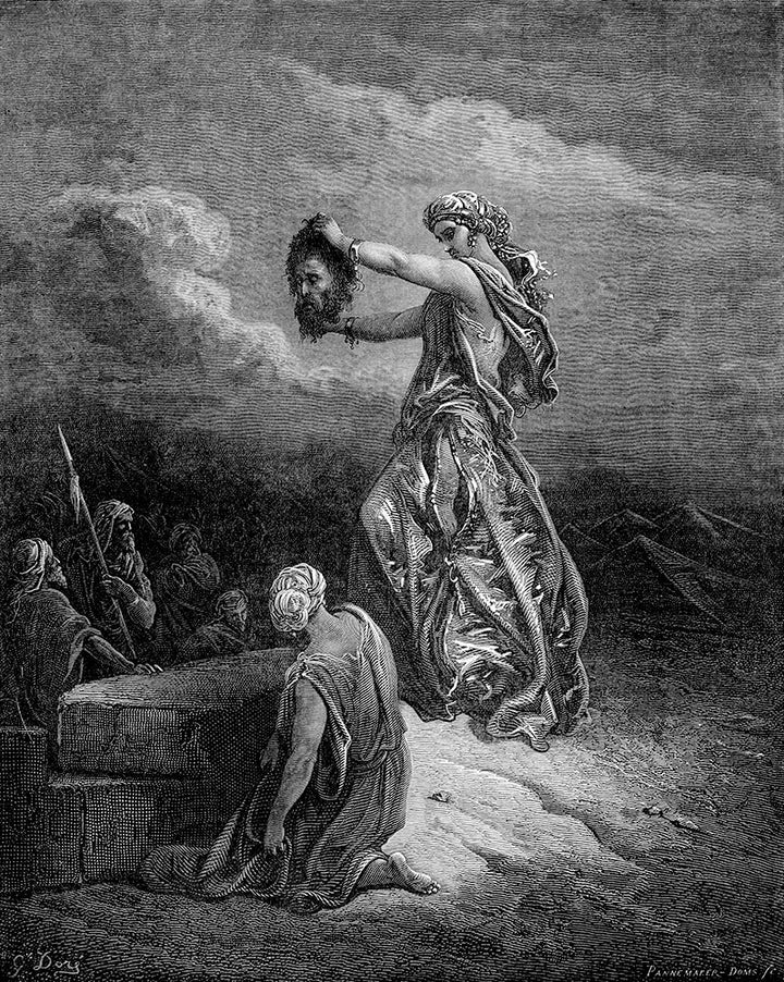 Judith Showing the Head of Holofernes by Gustave Doré - Art Print - Zapista