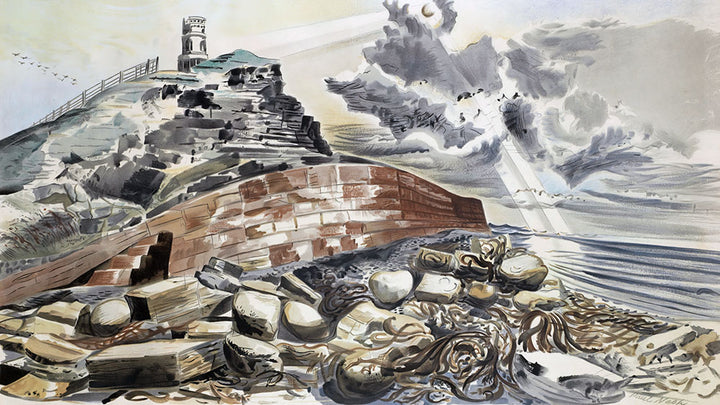 Kimmeridge Folly, Dorset by Paul Nash - Art Print - Zapista