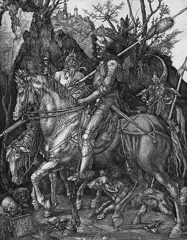 Knight, Death and the Devil by Albrecht Durer - Art Print - Zapista