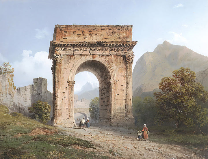 L'Arco di Augusto a Susa, Italia - Art Print - Zapista