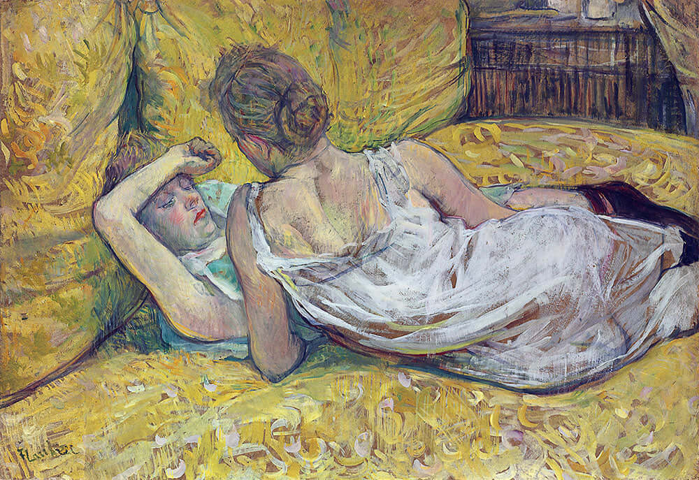 L'abandon (Les deux amies) by Henri de Toulouse-Lautrec - Art Print - Zapista