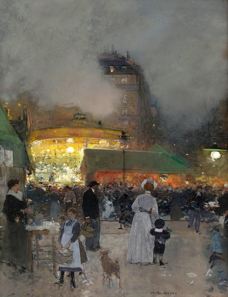 La fete foraine by Luigi Loir - Art Print - Zapista