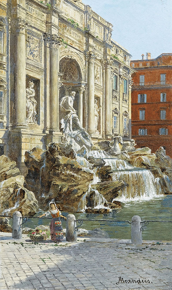 La fontaine de Trevi a Rome by Antonietta Brandeis - Art Print - Zapista