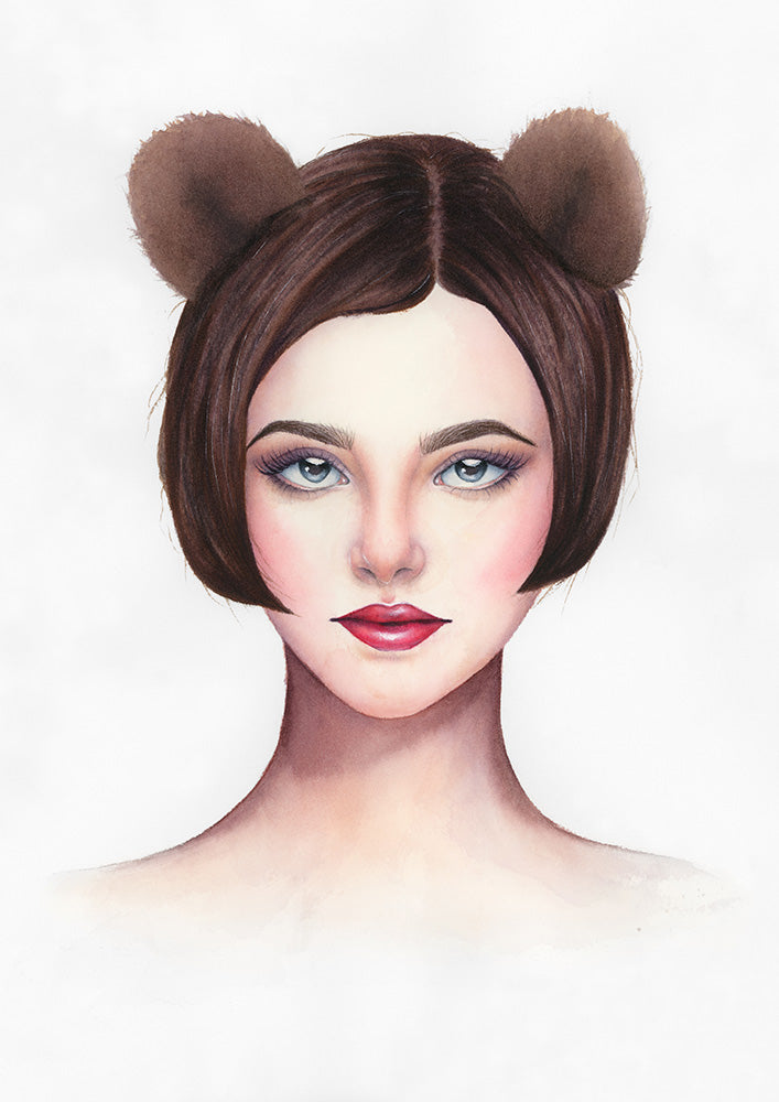 Lady Bear - Art Print