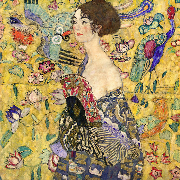 Lady with Fan by Gustav Klimt - Art Print - Zapista