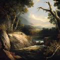 Lakes and Mountains by Alvan Fisher - Art Print - Zapista