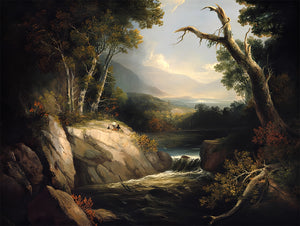 Lakes and Mountains by Alvan Fisher - Art Print - Zapista
