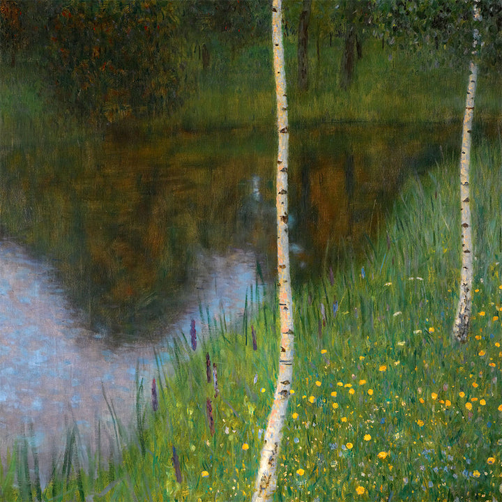 Lakeshore With Birches by Gustav Klimt - Art Print - Zapista