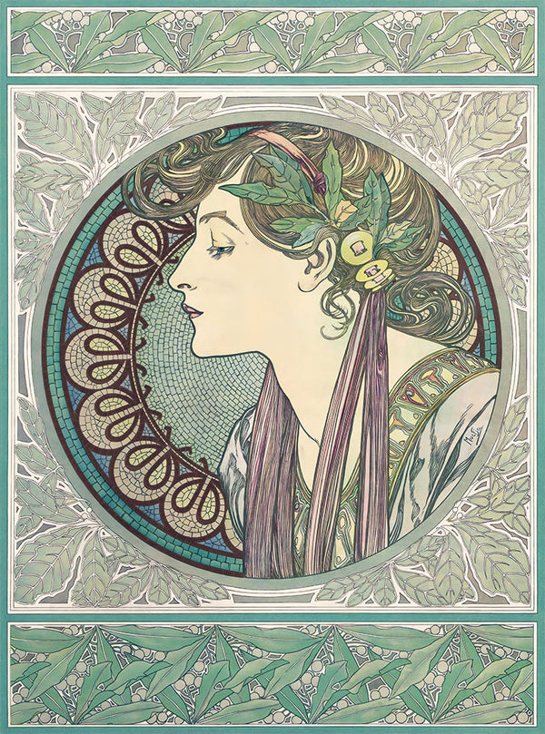 Laurel by Alphonse Mucha - Art Print - Zapista