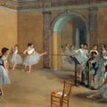 The Dance Foyer of the Opera at Rue Le Peletier by Edgar Degas - Art Print - Zapista