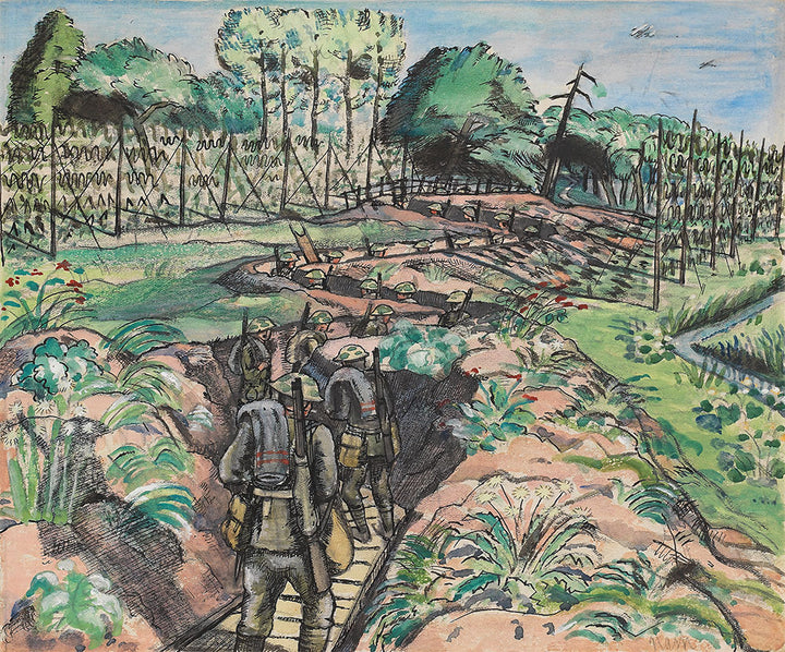 Leaving the Trenches by Paul Nash - Art Print - Zapista