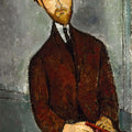 Léopold Zborowski by Amedeo Modigliani - Art Print - Zapista