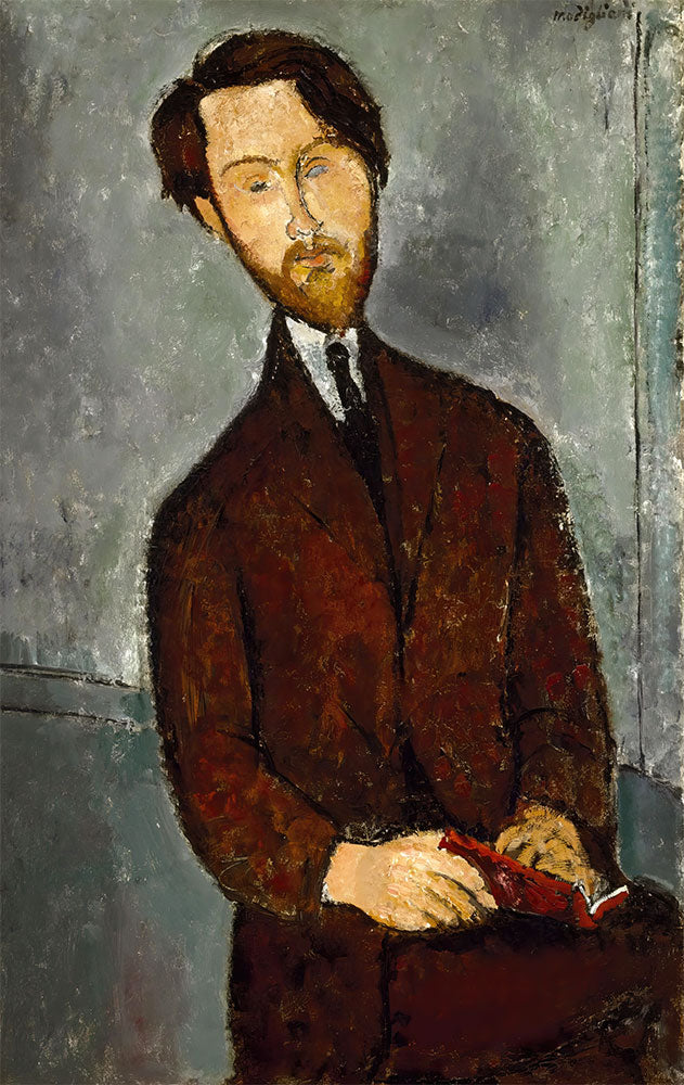 Léopold Zborowski by Amedeo Modigliani - Art Print - Zapista