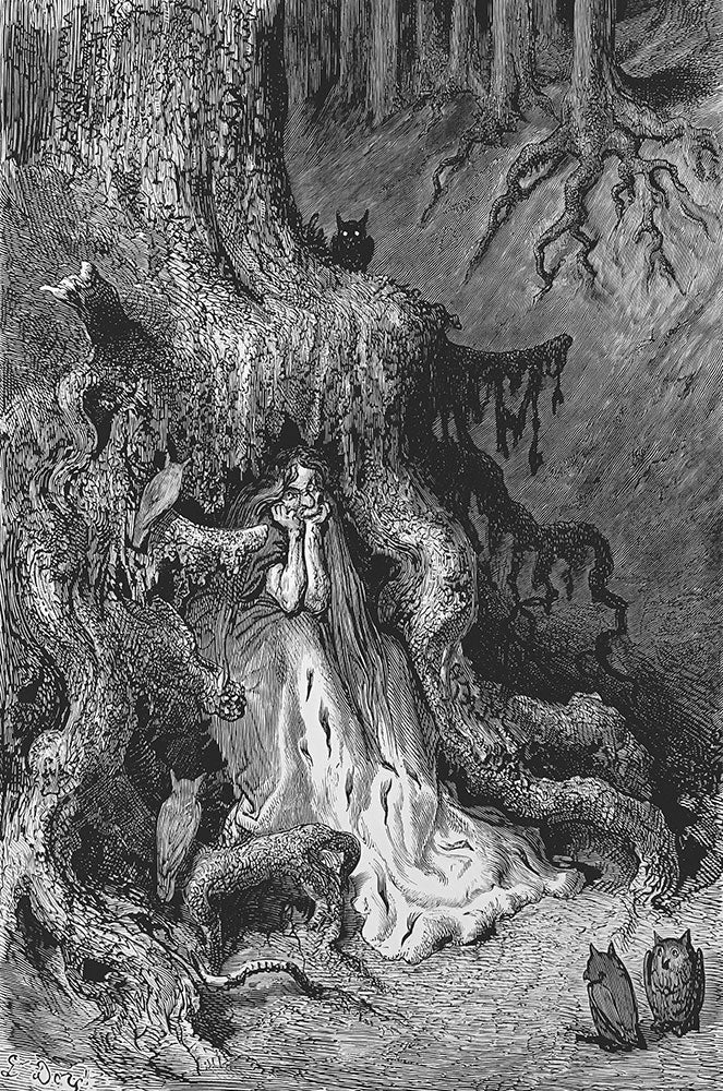 Les Aventures du chevalier Jaufre et de la belle Brunissende by Gustave Doré - Art Print - Zapista