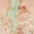 Les Saisons - Hiver by Alphonse Mucha - Art Print - Zapista