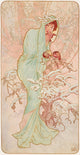 Les Saisons - Hiver by Alphonse Mucha - Art Print - Zapista