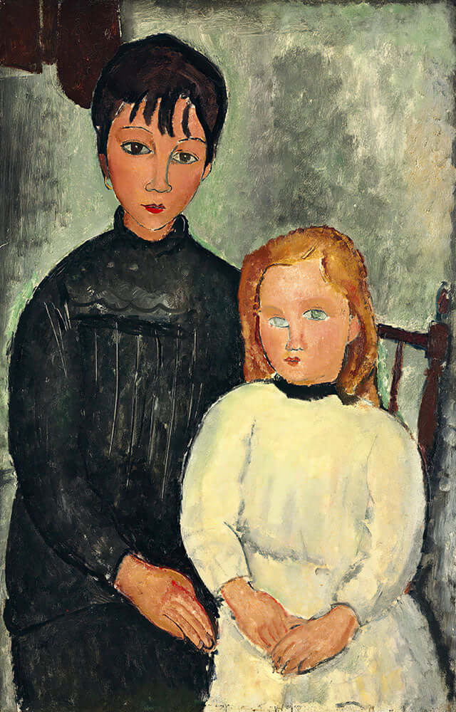 Les deux filles by Amedeo Modigliani - Art Print - Zapista