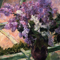 Lilacs in a Window by Mary Cassatt - Art Print - Zapista
