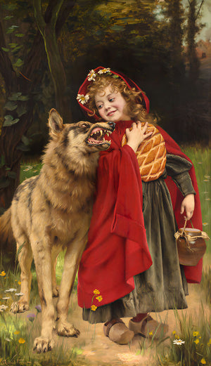 Little Red Riding Hood by Gabriel Ferrier - Art Print - Zapista