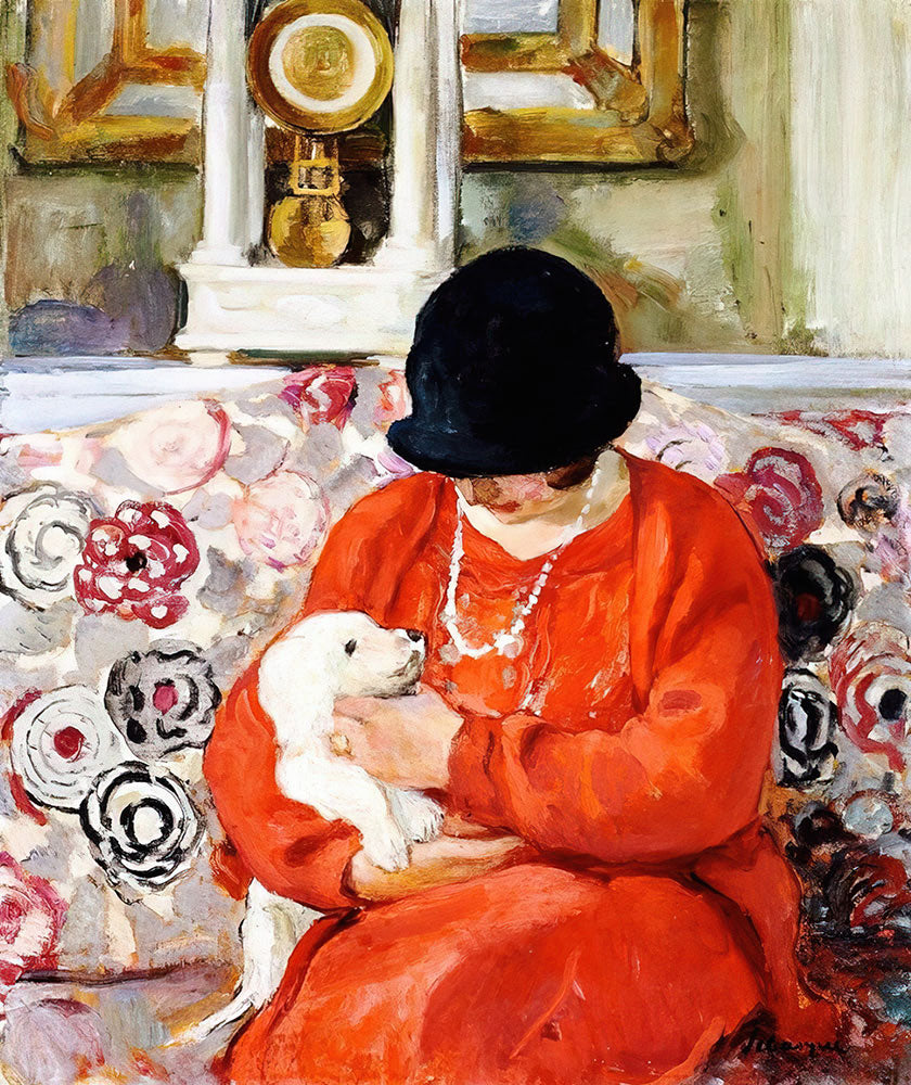 Little White Dog by Henri Lebasque - Art Print - Zapista