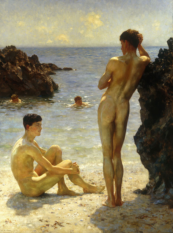 Lovers of the Sun by Henry Scott Tuke - Art Print - Zapista