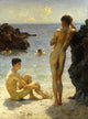 Lovers of the Sun by Henry Scott Tuke - Art Print - Zapista