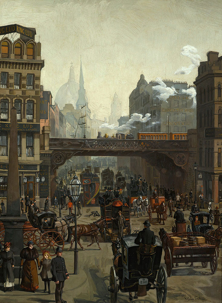 Ludgate Hill, London by Wilhelm Trubner - Art Print - Zapista