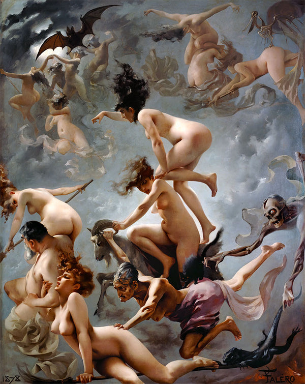 Witches going to their Sabbath by Luis Ricardo Falero - Art Print - Zapista