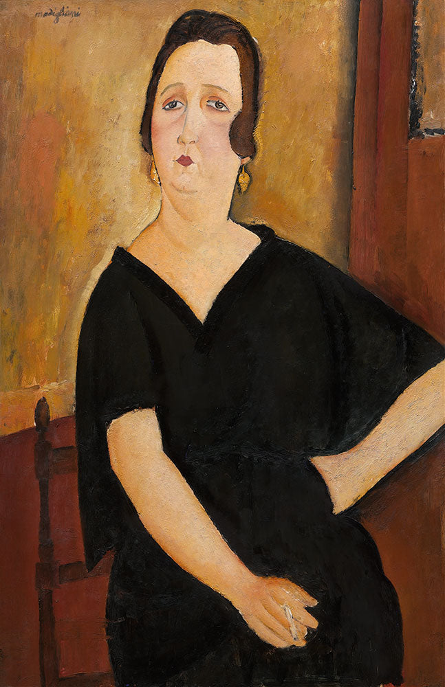 Madame Amédée (Woman with Cigarette) by Amedeo Modigliani - Art Print - Zapista