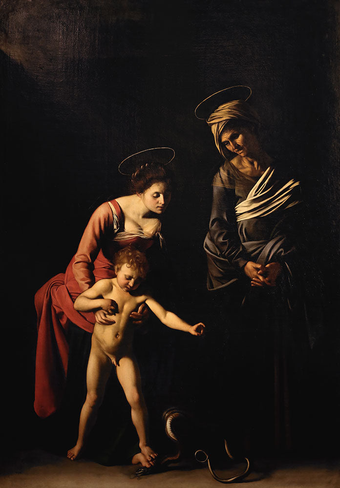 Madonna and Child with Saint Anne by Caravaggio - Art Print - Zapista