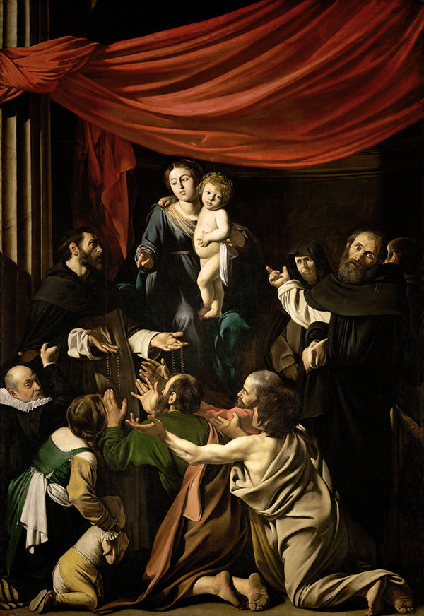 Madonna of the Rosary by Caravaggio - Art Print - Zapista