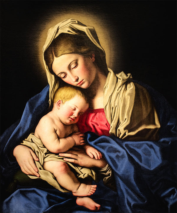 Madonna and Child by Giovanni Battista Salvi - Art Print - Zapista