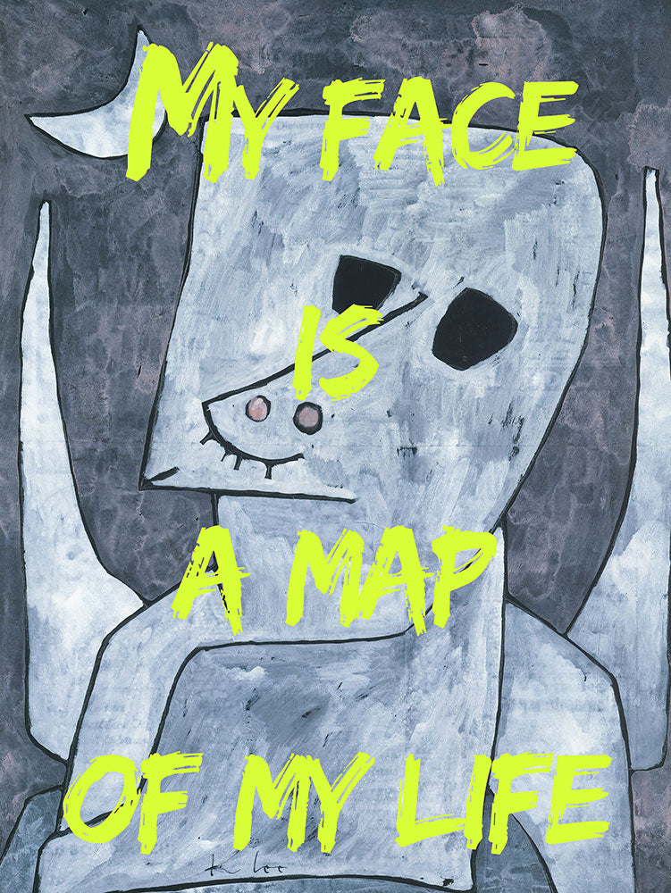 My Face is a Map of My Life - Art Print - Zapista