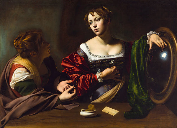 Martha and Mary Magdalene by Caravaggio - Art Print - Zapista
