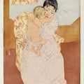 Maternal Caress by Mary Cassatt - Art Print - Zapista