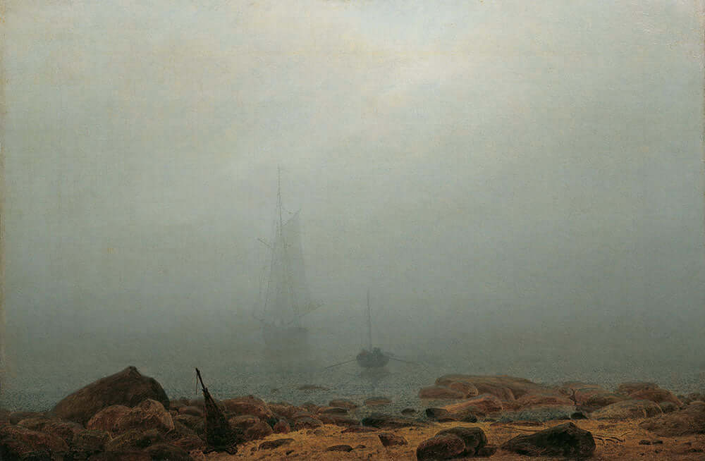 Seashore in the Fog (Meeresstrand im Nebel) by Caspar David Friedrich - Art Print - Zapista