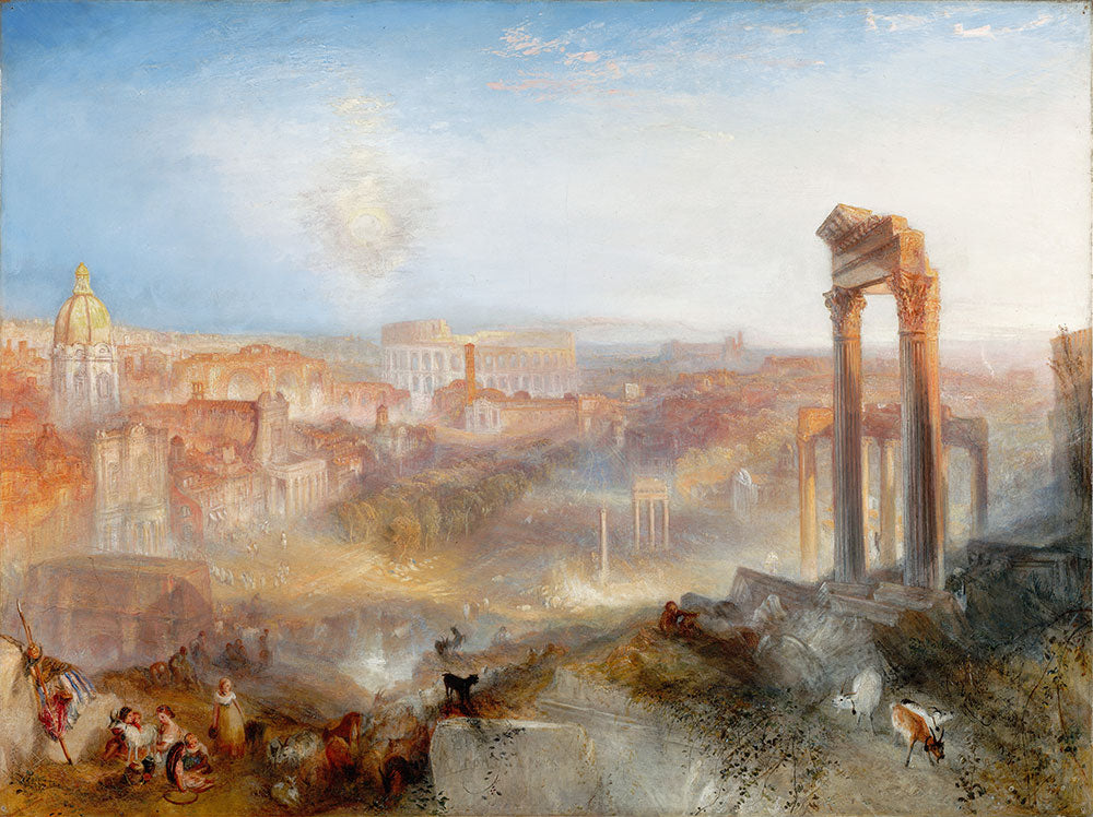 Modern Rome - Campo Vaccino by Joseph Mallord William Turner - Art Print - Zapista