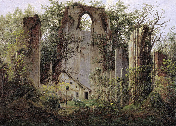 Ruined Monastery of Eldena near Greifswald by Caspar David Friedrich - Art Print - Zapista