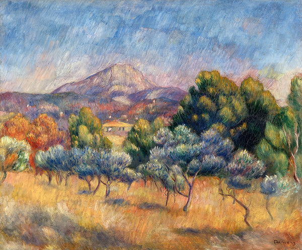 Mont Sainte-Victoire by Pierre-Auguste Renoir - Art Print - Zapista