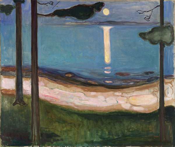 Moonlight by Edvard Munch - Art Print - Zapista