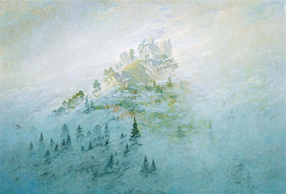 Morning Mist in the Mountains by Caspar David Friedrich - Art Print - Zapista